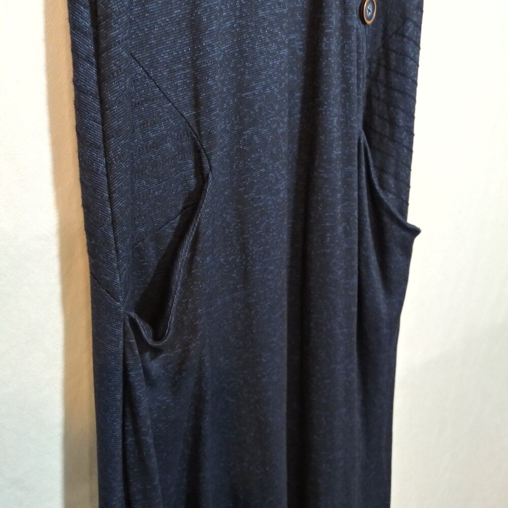 Soft Surroundings Marjorelle Maxi Sleeveless Asymmetric Button Knit Dress Size M - Picture 5 of 9
